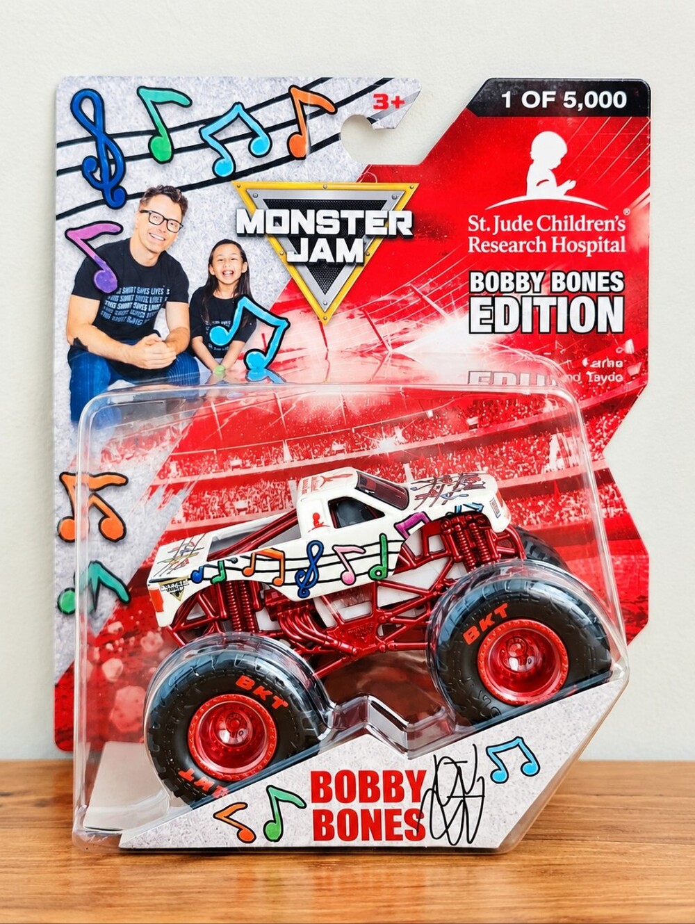 Monster Jam Bobby Bones Edition St. Jude Limited 1 of 5,000 1:64 Truck NWT